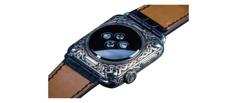 Apple iWatch 4 White Gold 24k (Золото) Blue